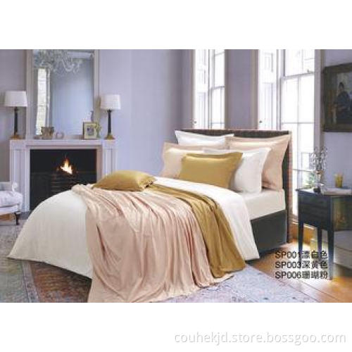 Soft Elegant Summer Hotel Bedding Sets Girls With Combed Co